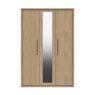 One Call Furniture Newquay - Three Door Wardrobe with Mirror (Soft Close)