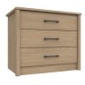 One Call Furniture Newquay - Three Drawer Chest (Soft Close)