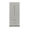 One Call Furniture Paignton - Two Door Wardrobe with Drawers (Soft Close)