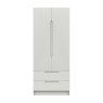 One Call Furniture Paignton - Two Door Wardrobe with Drawers (Soft Close)