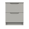 One Call Furniture Paignton - Two Drawer Bedside Chest (Soft Close)