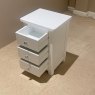 Classic Furniture Hartford Bedroom - Painted 3 Drawer Bedside (White)