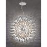 Dar Lighting Dar - Serafina 6 Light Pendant Brushed Chrome Large