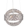 Dar Lighting Dar - Sewanee 3 Light Pendant Smoked Crystal Polished Chrome