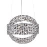 Dar Lighting Dar - Sewanee 3 Light Pendant Smoked Crystal Polished Chrome