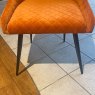 Furniture Link Malmo - Dining Chair (Burnt Orange Fabric)