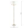 Laura Ashley Laura Ashley - Hemsley Floor Lamp Antique Brass and Ivory With Shade