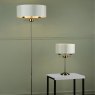 Laura Ashley Laura Ashley - Hemsley Floor Lamp Antique Brass and Ivory With Shade