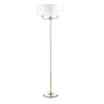 Laura Ashley Laura Ashley - Hemsley Floor Lamp Antique Brass and Ivory With Shade