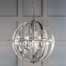 Laura Ashley Laura Ashley - Aidan 5lt Pendant Glass Polished Chrome