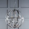 Laura Ashley Laura Ashley - Aidan 5lt Pendant Glass Polished Chrome