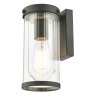 Laura Ashley Laura Ashley - Arthur Outdoor Wall Light Matt Black Glass IP44