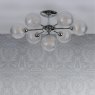 Laura Ashley Laura Ashley - Atherton 7lt Semi Flush Polished Chrome Glass