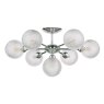 Laura Ashley Laura Ashley - Atherton 7lt Semi Flush Polished Chrome Glass