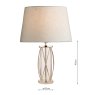 Laura Ashley Laura Ashley - Beckworth Small Table Lamp Polished Nickel Glass Base Only