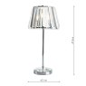 Laura Ashley Laura Ashley - Capri Small Table Lamp (Polished Chrome With Crystal Glass Shade)