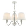 Laura Ashley Laura Ashley - Ellis 3lt Pendant Ivory With Shades