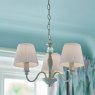 Laura Ashley Laura Ashley - Ellis 3lt Pendant Ivory With Shades