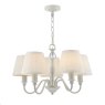 Laura Ashley Laura Ashley - Ellis 5lt Pendant Grey With Shades