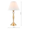 Laura Ashley Laura Ashley - Ellis Table Lamp Antique Brass With Ivory Shade