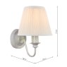 Laura Ashley Laura Ashley - Ellis Wall Light Grey With Shade