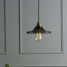 Laura Ashley Laura Ashley - Pippa Pendant Aged Brass Smoked Glass