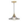 Laura Ashley Laura Ashley - Pippa Pendant Aged Brass Smoked Glass