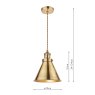 Laura Ashley Laura Ashley - Rufus Pendant Antique Brass