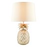 Laura Ashley Laura Ashley - Small Pineapple Table Lamp Champagne Cut Glass With Shade