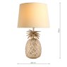 Laura Ashley Laura Ashley - Small Pineapple Table Lamp Champagne Cut Glass With Shade