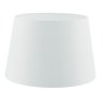 Dar Lighting Dar - Cezanne White Faux Silk Tapered Drum Shade (45cm)