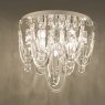 Dar Lighting Dar - Roxanne Small 7 Light Flush Polished Chrome Crystal