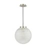 Dar Lighting Dar - Avari Pendant Satin Nickel Frosted Glass