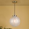 Dar Lighting Dar - Avari Pendant Satin Nickel Frosted Glass