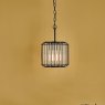 Dar Lighting Dar - Naeva 3 Light Pendant (Satin Black Crystal)