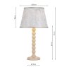 Dar Lighting Dar - Spool Table Lamp Cashmere Base