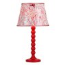 Dar Lighting Dar - Spool Table Lamp Red Base