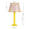 Dar Lighting Dar - Spool Table Lamp Yellow Base