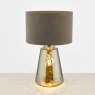 Dar Lighting Dar - Wycliffe Table Lamp (Smoked Glass)